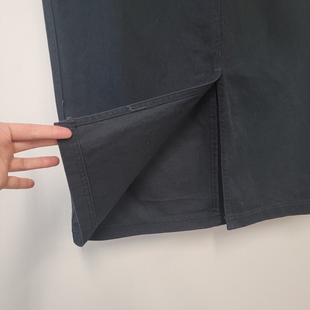 VTG Black Denim Skirt - Picture 8 of 16